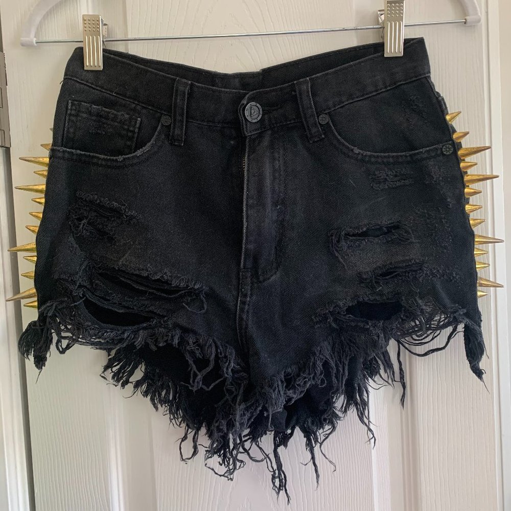 UNIF Denim Shorts with Spikes - Size 26